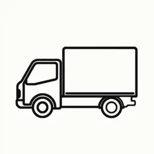 Free shipping truck icon – fast continental USA delivery