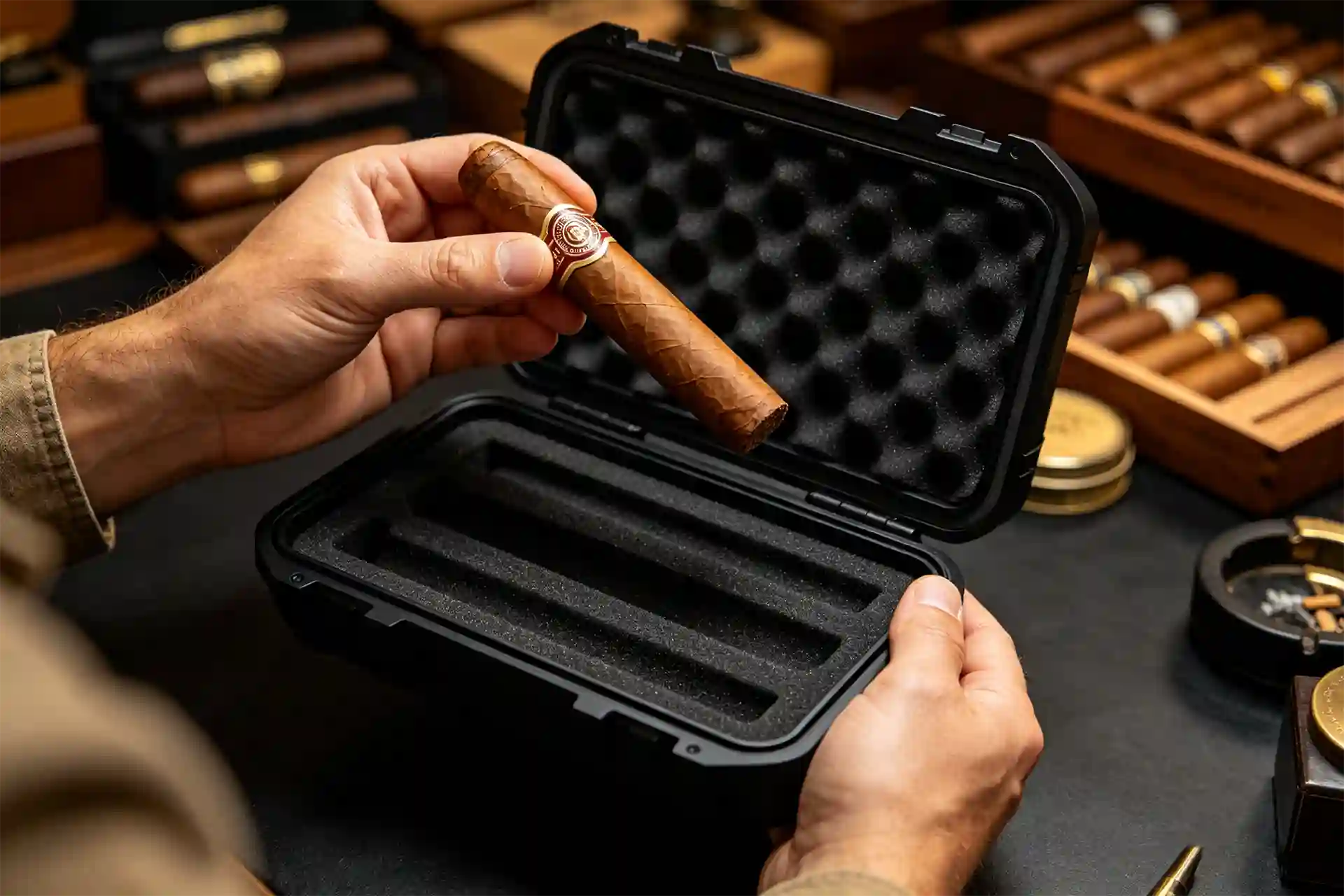 professional travel humidor founder inspection